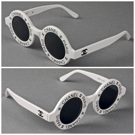 chanel paris iconic round sunglasses from 1993|Chanel 1993 Sunglasses .